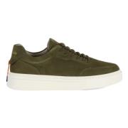 Nabuk Logo Sneakers Barracuda , Green , Heren