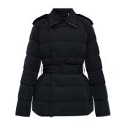 Donsjack met tailleband Burberry , Black , Dames