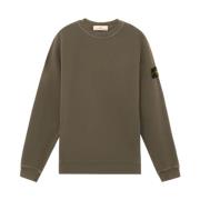 Diagonal Fleece 'Old' Effect Sweater Stone Island , Brown , Heren