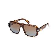 Stijlvolle Zonnebril voor Trendy Personen Tom Ford , Brown , Unisex