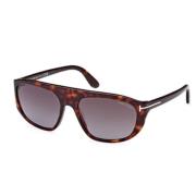 Klassieke zwarte zonnebril Tom Ford , Brown , Unisex