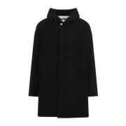 Zwarte wollen jas voor mannen Jil Sander , Black , Heren