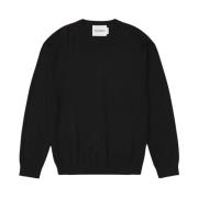 Kasjmier Crewneck Sweater Closed , Black , Heren