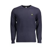 Blauwe Ronde Hals Trui Moderne Stijl Lyle & Scott , Blue , Heren