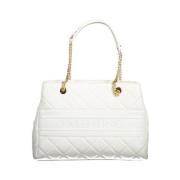 Witte Polyethyleen Handtas met Kettingbanden Valentino by Mario Valent...