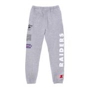 Oakland Raiders Fleece Trainingsbroek Mitchell & Ness , Gray , Heren