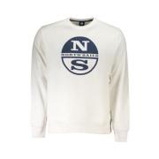 Katoenen Pullover Trui North Sails , White , Heren