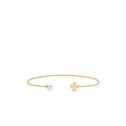 Gouden Bijoux Armband met Parel Detail Tory Burch , Yellow , Dames