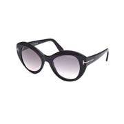 Stijlvolle zonnebril voor mode-liefhebbers Tom Ford , Black , Dames