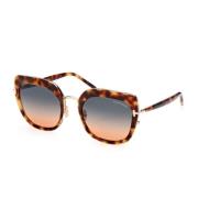 Stijlvolle Zonnebril voor Trendy Uitstraling Tom Ford , Brown , Dames