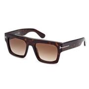 Mode Zonnebril Ft0711 Tom Ford , Brown , Unisex