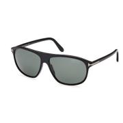 Klassieke Zwarte Zonnebril Tom Ford , Black , Unisex