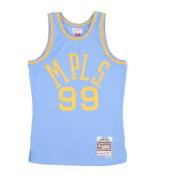 Vintage Basketbal Tanktop George Mikan Mitchell & Ness , Blue , Heren