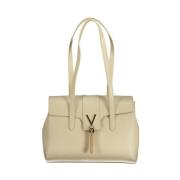 Beige Handtas met Schouderbanden en Meerdere Compartimenten Valentino ...