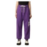 Logo Print Sweatpants Pharmacy Industry Charles Design , Purple , Dame...