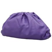 Pre-owned Leather clutches Bottega Veneta Vintage , Purple , Dames