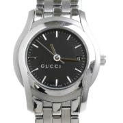 Pre-owned Stainless Steel watches Gucci Vintage , Black , Dames