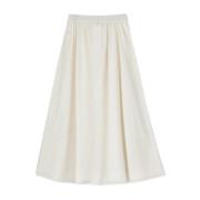 Doorschijnende katoenen rok met zakdetails Mark Kenly Domino Tan , Whi...