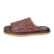 Vintage Leren Herensandalen Moma , Brown , Heren