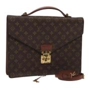 Pre-owned Canvas briefcases Louis Vuitton Vintage , Brown , Dames