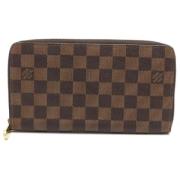 Pre-owned Canvas wallets Louis Vuitton Vintage , Brown , Dames