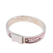 Pre-owned Metal bracelets Hermès Vintage , Pink , Dames