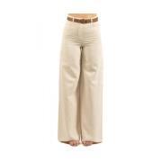 Damesbroek Stijlvol Ontwerp Max Mara , Beige , Dames