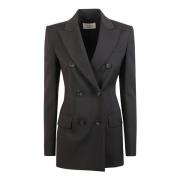 Zwarte Adamo Jassen voor Sportieve Stijl Max Mara , Black , Dames