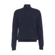 Blauwe Gebreide Trui Aw24 voor Mannen Ralph Lauren , Blue , Heren