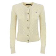 Gevlochten Cardigan voor dames Ralph Lauren , White , Dames