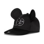 Baseballpet met Mickey Mouse oren Dolce & Gabbana , Black , Dames