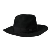 Zwarte Konijn Fedora Trilby Vrouwen Hoed Dolce & Gabbana , Black , Dam...