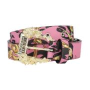 Roze riem met gouden gesp Versace Jeans Couture , Multicolor , Dames