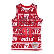 Chicago Bulls Swingman Jersey Rodman 1997-98 Mitchell & Ness , Red , H...