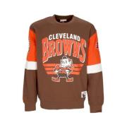 Cleveland Browns NFL Crewneck Sweatshirt Mitchell & Ness , Brown , Her...