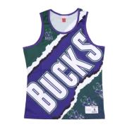 Milwaukee Bucks Basketball Tank Top Mitchell & Ness , Multicolor , Her...