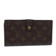 Pre-owned Canvas wallets Louis Vuitton Vintage , Brown , Unisex