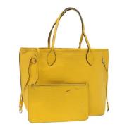 Pre-owned Leather shoulder-bags Louis Vuitton Vintage , Yellow , Dames