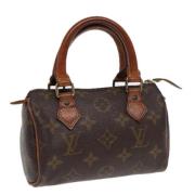 Pre-owned Canvas handbags Louis Vuitton Vintage , Brown , Dames