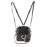 Pre-owned Leather backpacks Chloé Pre-owned , Black , Dames