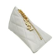 Pre-owned Leather wallets Yves Saint Laurent Vintage , White , Dames