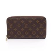 Pre-owned Coated canvas wallets Louis Vuitton Vintage , Brown , Dames