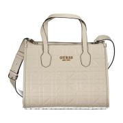 Beige Silvana Handtas met Verstelbare Band Guess , Beige , Dames