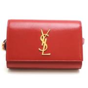 Pre-owned Fabric crossbody-bags Yves Saint Laurent Vintage , Red , Dam...