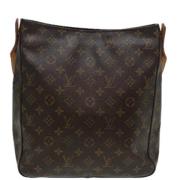 Pre-owned Canvas louis-vuitton-bags Louis Vuitton Vintage , Brown , Da...