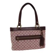 Pre-owned Canvas handbags Louis Vuitton Vintage , Red , Dames