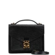 Pre-owned Leather louis-vuitton-bags Louis Vuitton Vintage , Black , D...