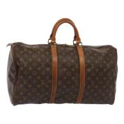 Pre-owned Canvas handbags Louis Vuitton Vintage , Brown , Dames