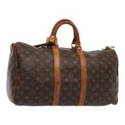 Pre-owned Canvas handbags Louis Vuitton Vintage , Brown , Dames