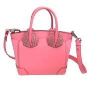 Pre-owned Leather handbags Christian Louboutin Pre-owned , Pink , Dame...